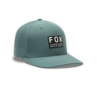 Fox Racing Baseball Cap Fox Non Stop Tech Flexfit Pine S/M Cortavientos, Verde Pino, Unisex Adulto