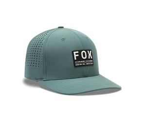 Fox Racing Baseball Cap Fox Non Stop Tech Flexfit Pine S/M Cortavientos, Verde Pino, Unisex Adulto
