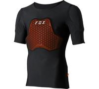 Fox Racing - BASEFRAME Pro SS - Camiseta Protectora de Bicicleta de montaña D3O - Hombreras, Transpirable, Ajustable, Protectores, Ciclismo de montaña, Negro, L