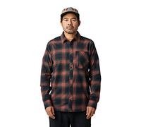 Fox Racing Camisa de Franela Gamut Stretch, Marrón, L