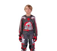 Fox Racing Camiseta Juvenil 180 Atlas Motocross, Gris/Rojo, Grande