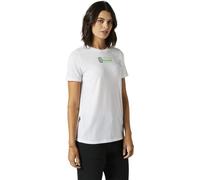 Fox Racing Camiseta Kawasaki para Mujer, Blanco, S