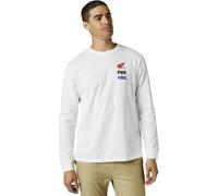 Fox Racing Camiseta Premium de Manga Larga Honda Wing, Blanco, L