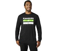 Fox Racing Camiseta Premium de Manga Larga Kawasaki Stripes, Negro, M
