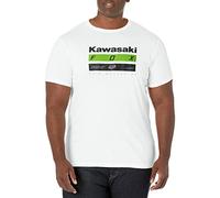Fox Racing Camiseta Premium Kawasaki Stripes, Blanco, M