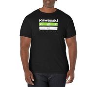Fox Racing Camiseta Premium Kawasaki Stripes, Negro, S