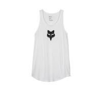 Fox Racing Camiseta sin Mangas Fox Head para Mujer, Blanco, XS