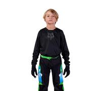 FOX 180 Blackout 2023 Maillot Juvenil de Motocross, negro, Talla YS