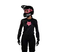 Fox Racing Camiseta técnica 180 Blackout para Mujer, Negro, S