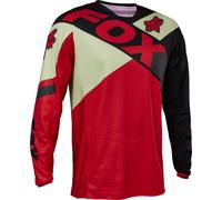 FOX 180 Xpozr Maillot de Motocross, negro-rojo, tamaño M para Hombres