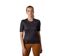 Fox Racing Camiseta técnica de manga corta Flexair Ascent para mujer, Negro, XS