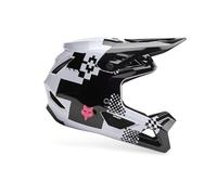 Fox Racing Casco Fox Junior Rampage Digi Img Black/White Ys, Adultos Unisex, Negro/Blanco, S