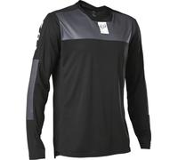 Fox Racing Defend-Maillot de Ciclismo de Manga Larga Camisa, Negro, L para Hombre