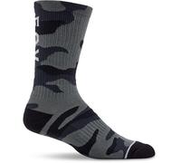 Fox Racing Fox Crew Sock Calcetines, Camo Negro, XL Unisex Adulto