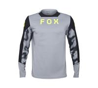 Fox Racing Fox Defend Taunt - Camiseta de Ciclismo Unisex de Manga Larga para Adultos, Color Gris Acero, Talla XL
