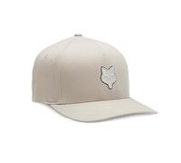 Fox Racing Fox Head Flexfit Hat Gorro/Sombrero, Blanco Vintage, S para Hombre
