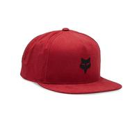 FOX Head Gorra Snapback, rojo para Hombres
