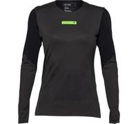 Fox Racing Fox Lady RAWTEC - Camiseta de Ciclismo de Manga Larga para Mujer, Color Negro, Talla S