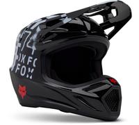Fox Racing Fox V3 Seventy4 Helmet Black L Casco, Unisex, Negro, Large