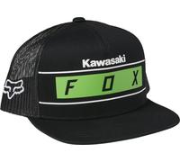 Fox Racing Gorra Kawasaki Stripes Snapback Juvenil - Niños, Negro, OS