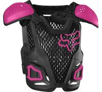 Fox Racing - Juventud R3 - Protección de Pecho Motocross - Ligero, Compatible con Protector de Cuello, Ajuste Antideslizante, Protectores, Motocross, Negro/Rosa, OS