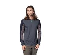 Fox Racing Koszulka Rowerowa Z Długim Rękawem Fox Defend Graphite S Camiseta, Gris Grafito, Small Hombres