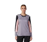 Fox Racing Koszulka Rowerowa Z Długim Rękawem Fox Lady Defend Stone XS Camiseta, Gris, Extra-Small Mujeres