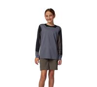 Fox Racing Maillot de Ciclismo de Manga Larga Fox Junior Defend Graphite Yl Camiseta, Gris, L Unisex niños