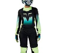 Fox Racing Maillot de Motocross 180 Flora para Mujer, Negro/Amarillo, Talla L