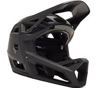 Fox Racing Proframe RS, CE Casco Integral Transpirable y Ligero, Sistema Boa Ajustable, Protección MIPS Integra, Visera Regulable, Soporte GoPro, Forro Antimicrobiano, Negro, Talla: X