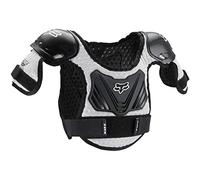 Fox Racing Protección Pectoral Peewee Titan, Negro/Plata, S/M