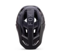 Fox Racing Rampage Camo CE/CPSC Casco MTB - Ligera Carcasa ABS - MIPS - ventilación 360° - Visor Ajustable - Soporte GoPro - Black Camo, Talla: L