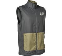 Fox Racing Ranger-Chaleco Cortavientos, Gris Oscuro, S para Hombre