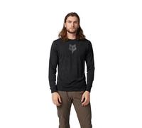 Fox Racing Ranger Tru Dri LS camiseta MTB - TruDri material - buena ventilación - ajuste MTB - parte trasera extendida - black, talla: M