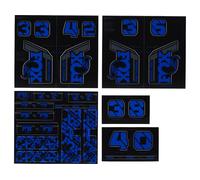 Fox Racing Shox Juego de calcomanías Fork and Shock Decal Kit desde Modelo 2021 azul