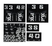 Fox Racing Shox Juego de calcomanías Fork and Shock Decal Kit desde Modelo 2021 gris one_size