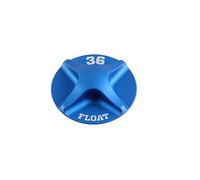 Fox Racing Shox (T) Spring Hardware: 2014 36 Float Air Topcap, Al, Blue Ano (803-01-676) (Ajouter le Joint 029-03-008 Avec cette pièce)