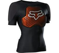 Fox Racing - W BASEFRAME Pro SS - Mujer - Camiseta Protectora de Bicicleta de montaña D3O - Almohadillas Espalda y Hombros, Flexible, Usable Debajo, Protectores, Ciclismo de montaña, Negro, M