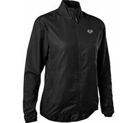 Fox Racing W Ranger Wind Jacket Black Chaqueta Ligera Resistente al Viento para Ciclismo y Outdoor, Optimo para Climas Fríos, Material Transpirable y Ajuste Cómodo, Color: Negro, Talla: M