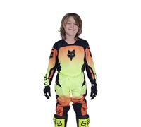 Fox Racing Youth 180 Shield - Camiseta de Motocross para Motocross, Color Amarillo Fluorescente, Talla L