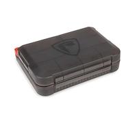 Fox Rage Caja de accesorios, gran compartimento completo, cierre positivo, diseño de concha, superficie gris, código NBX037
