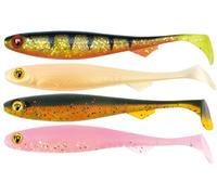 Fox Rage Señuelo de goma para pesca de peces, lucio y lucioperca UV Slick Shad Mixed Colour Pack, longitud: 11 cm