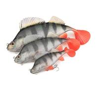 Fox Rage Ultra Realistic Perch Replicant - Señuelo de goma, peso/longitud/tamaño del anzuelo: 100 g/18 cm/talla 1/0