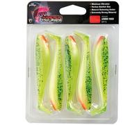 Fox Rage Zander Pro Ultra UV 12 cm - 5 Peces de Goma, Color: limón