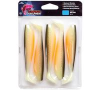Fox Rage Zander Pro Ultra UV 12 cm - 5 peces de goma, color: oliva caliente
