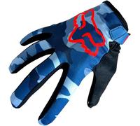 Fox Ranger Glove - Guantes de Ciclismo para Bicicleta de montaña, Bicicleta de Carretera (Azul Camo, XXL)