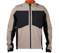 FOX Ranger Softshell Chaqueta de motocross, negro-beige, tamaño M para Hombres