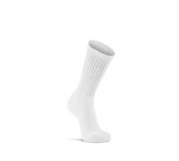 FOX RIVER Wick Dry Crew Sock, calcetines diarios, fácil cuidado, absorbe la humedad, ideal para caminar y usar todo el día, blanco, grande