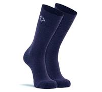 FOX RIVER Wick Dry Tramper Medium-Weight Outdoor Crew Socks Calcetines de Senderismo, Hombre, Marino, L