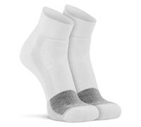 FOX RIVER Wick Dry Triathlon Quarter 1/4 Crew Sock, White, Medium